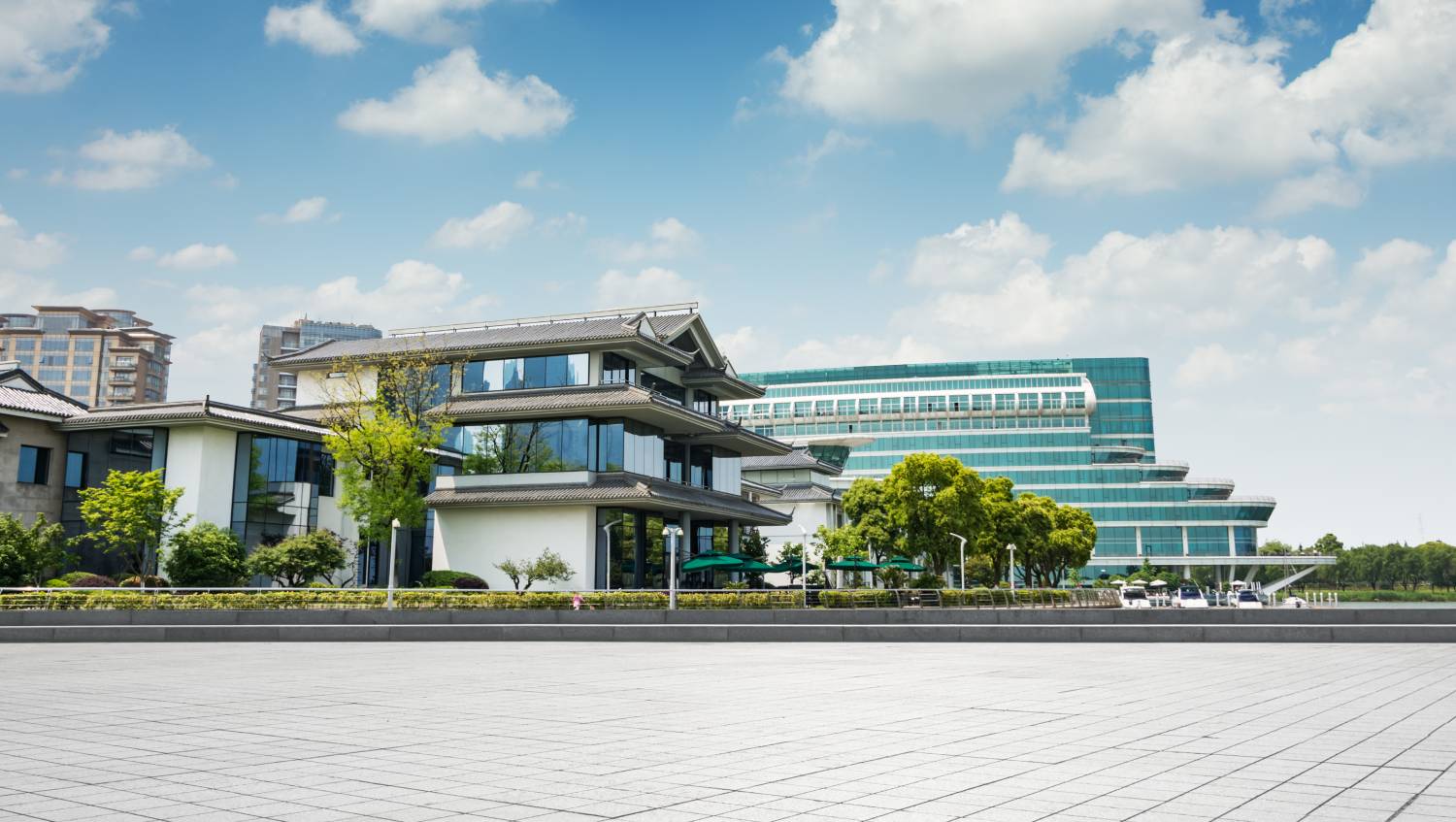 exterior of modern medical building